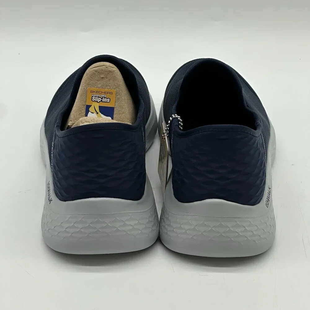 Skechers Hands Free Slip-ins Go Walk Flex Navy Blue Comfort Shoes Men's Size 9WW